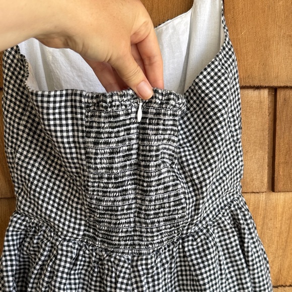 Quince Black & White Gingham Dress - Picture 7 of 10